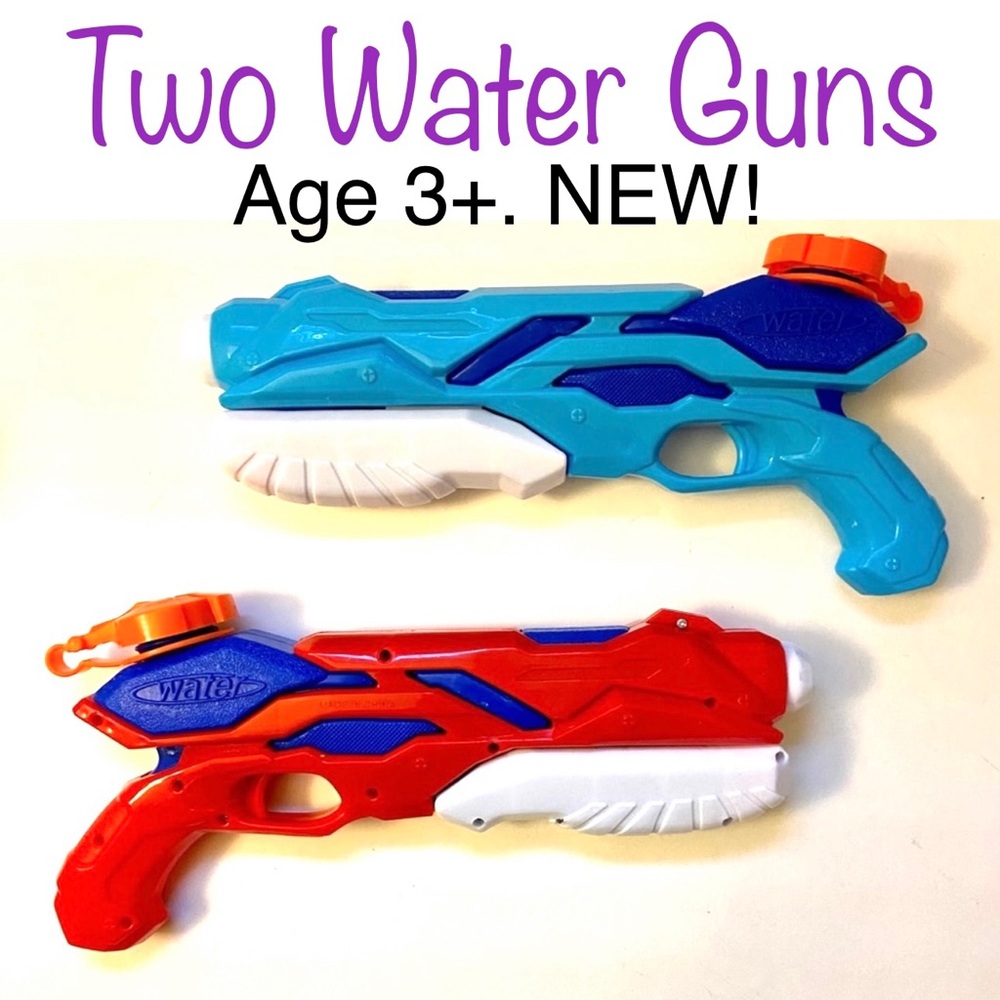 💦 Set of 2 Water Gun Toy Play Kids Age 3+ ☀️